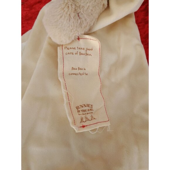 Bunnies By The Bay Bao‎ Bao Buddy Blanket Beige & Ivory Security Lovey - Picture 4 of 6